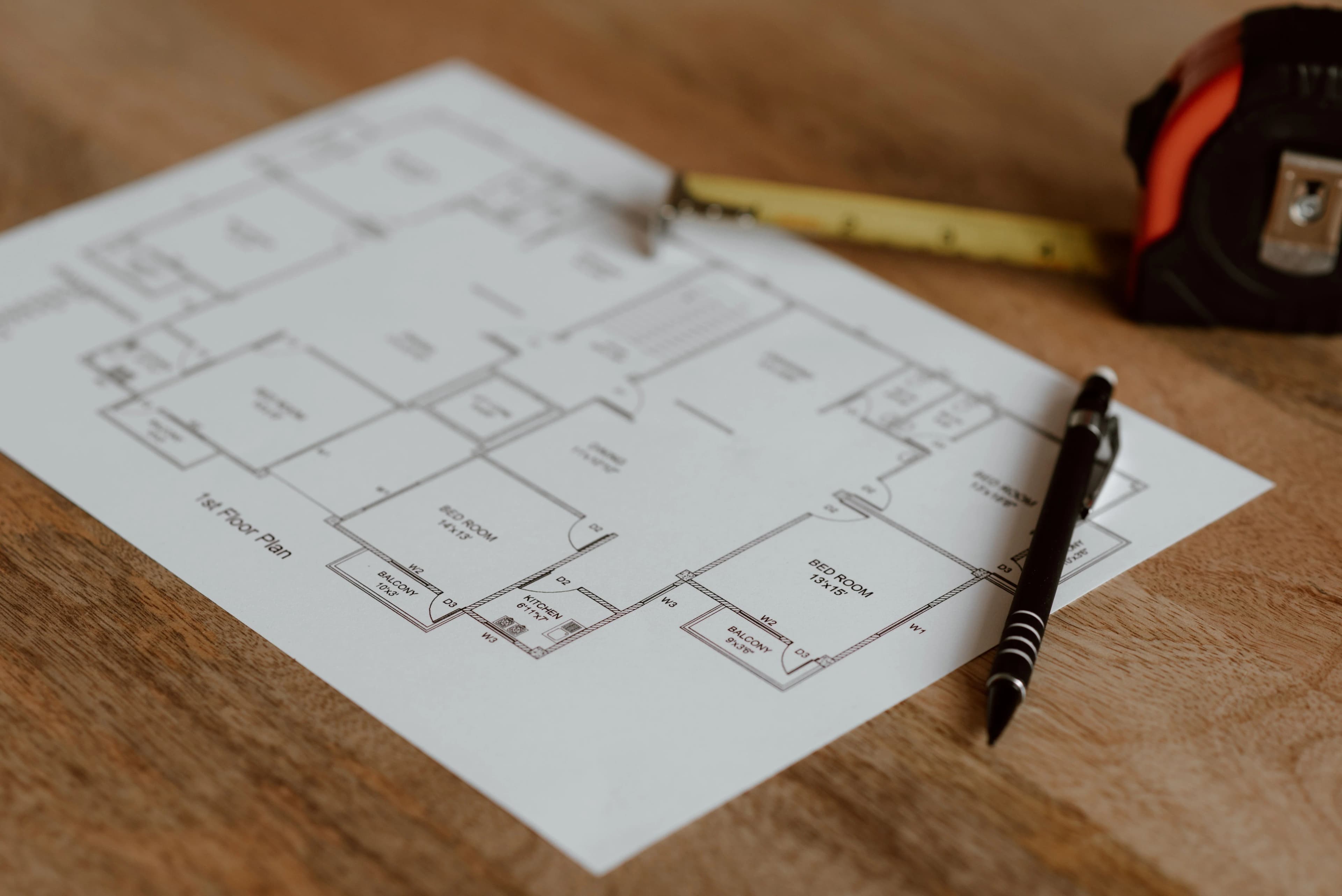Plan d'appartement étudié pour une redistribution